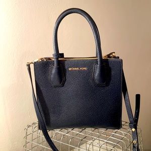 Like new navy Michael Kors mini leather crossbody